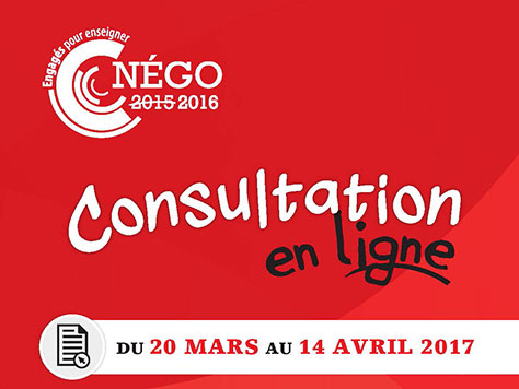 Communiqué – Consultation en ligne sur la négociation nationale 2015