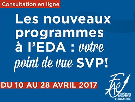 Consultation sur les nouveaux programmes à l&rsquo;Éducation Des Adultes (EDA)